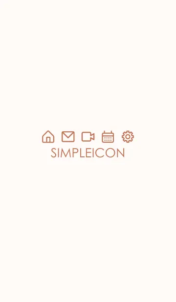 [LINE着せ替え] SIMPLE ICON -PINK BEIGE- 31の画像1