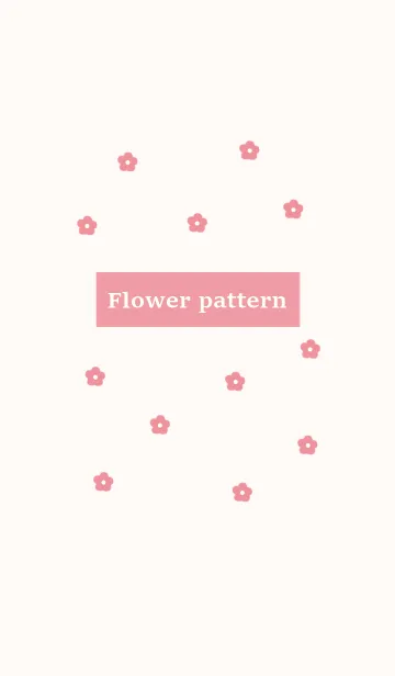 [LINE着せ替え] flower pattern (peachpink)の画像1