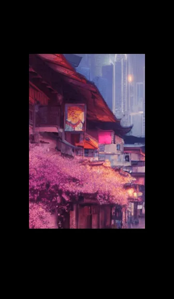 [LINE着せ替え] 和の夜桜#DQ216。の画像1