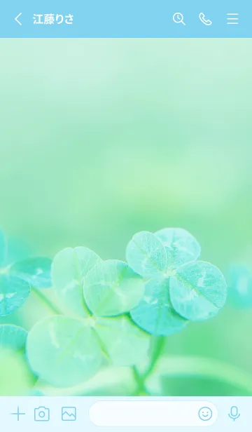 [LINE着せ替え] 四つ葉のクローバー Cuddle #6-11の画像2