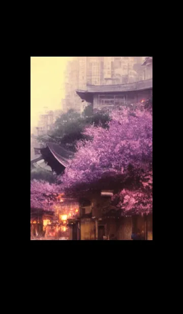 [LINE着せ替え] 和の夜桜#DQ214。の画像1