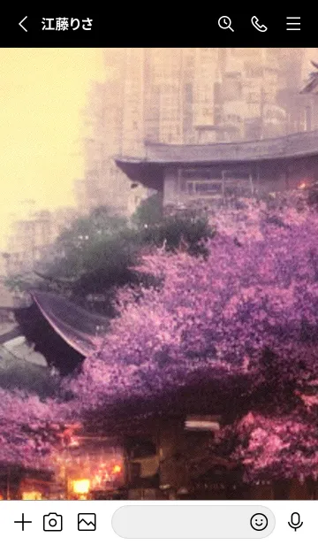 [LINE着せ替え] 和の夜桜#DQ214。の画像2