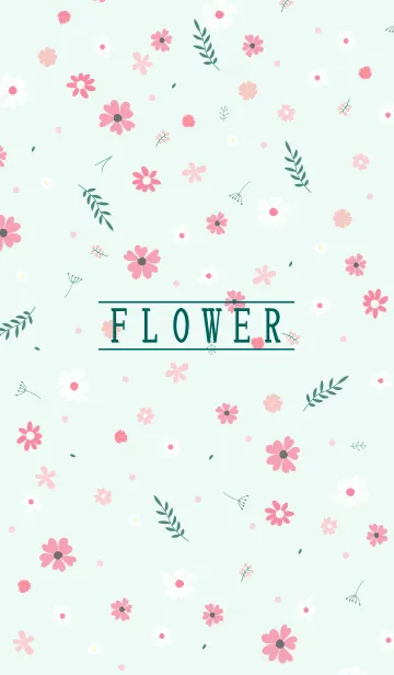 [LINE着せ替え] MANY FLOWERS GREEN 83の画像1