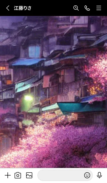 [LINE着せ替え] 和の夜桜#DR120。の画像2