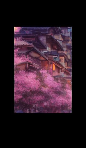 [LINE着せ替え] 和の夜桜#DR119。の画像1