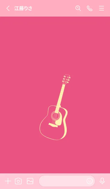 [LINE着せ替え] GUITAR COLOR  カーネーションピンクの画像2