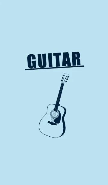 [LINE着せ替え] GUITAR COLOR  ベビーブルーの画像1