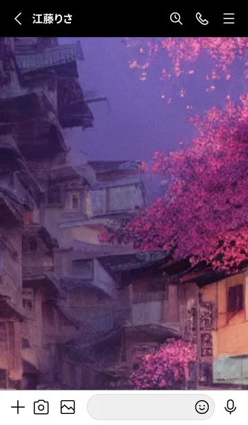 [LINE着せ替え] 和の夜桜#DR111。の画像2