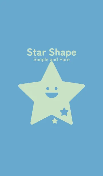 [LINE着せ替え] 星型の着せかえ チョークブルーの画像1