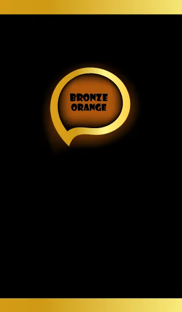 [LINE着せ替え] Bronze Orange Gold Black Theme (JP)の画像1