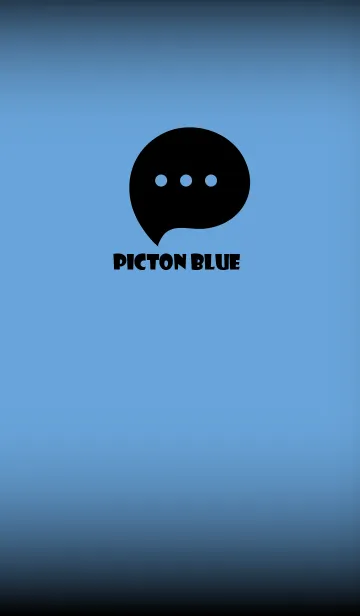 [LINE着せ替え] Picton Blue  And Black V.3 (JP)の画像1