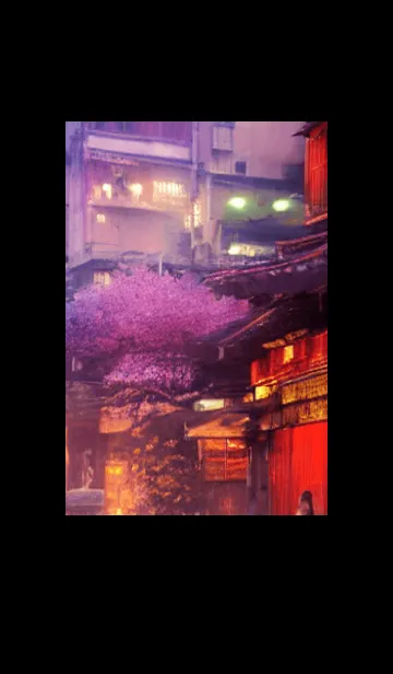 [LINE着せ替え] 和の夜桜#DR16。の画像1