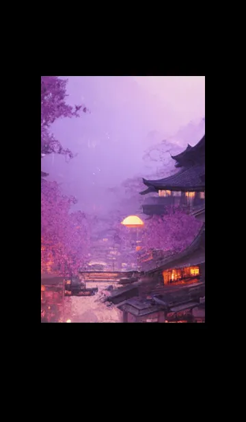 [LINE着せ替え] 和の夜桜#DR14。の画像1