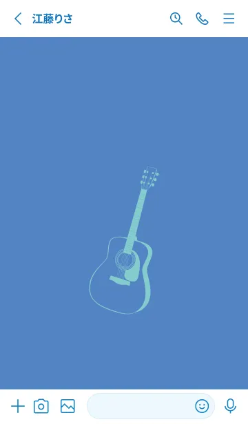 [LINE着せ替え] GUITAR COLOR  薄群青の画像2