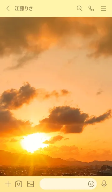 [LINE着せ替え] オレンジの光 Beautiful Sunsetの画像2