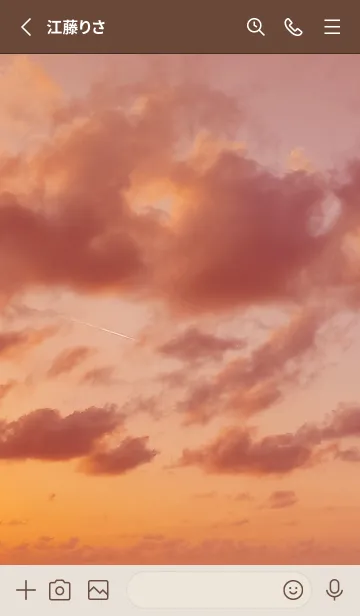 [LINE着せ替え] Beautiful Sunset sepia colorの画像2