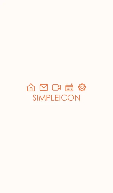 [LINE着せ替え] SIMPLE ICON -PINK BEIGE- 32の画像1