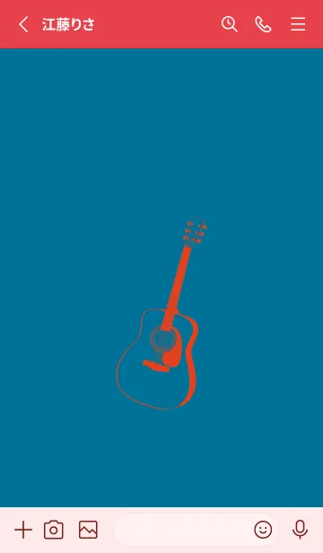 [LINE着せ替え] GUITAR COLOR  ダックブルーの画像2