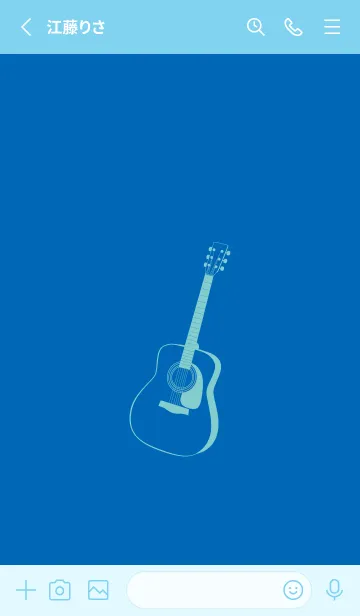 [LINE着せ替え] GUITAR COLOR  コバルトブルーの画像2