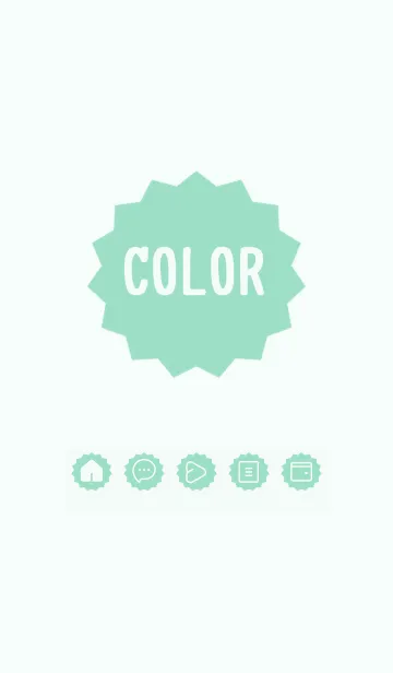 [LINE着せ替え] green color M45の画像1