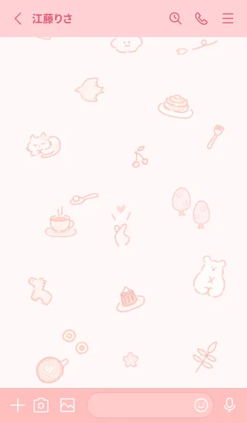 [LINE着せ替え] 「Fika」桜✿babypink10_1の画像2