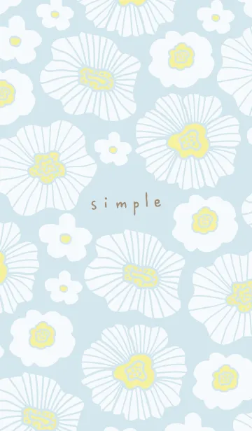 [LINE着せ替え] 白いお花たくさん19の画像1