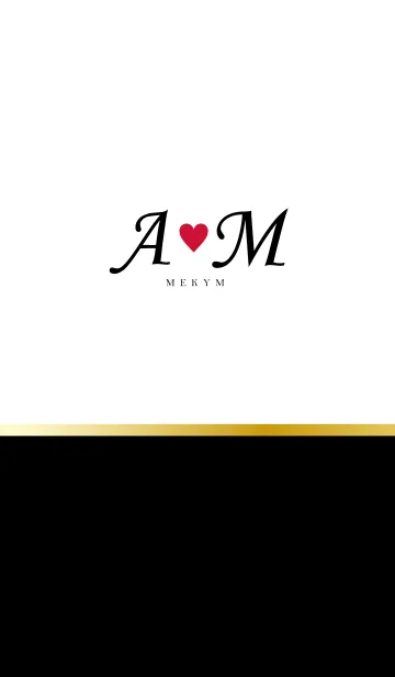 [LINE着せ替え] LOVE INITIAL-A&M イニシャルの画像1