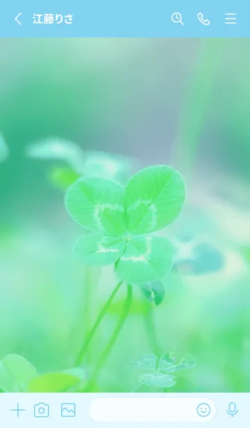 [LINE着せ替え] 四つ葉のクローバー Vintage Lens #18-1の画像2