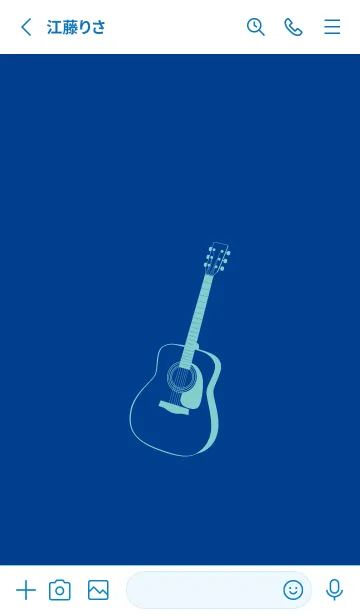 [LINE着せ替え] GUITAR COLOR  インクブルーの画像2