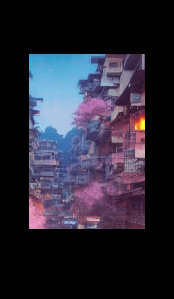 [LINE着せ替え] 和の夜桜#DR115。の画像1