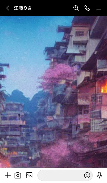 [LINE着せ替え] 和の夜桜#DR115。の画像2