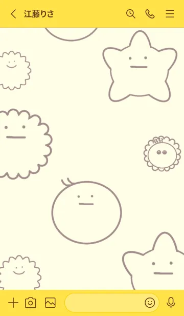 [LINE着せ替え] 血球たちの着せ替え（黄2）の画像2