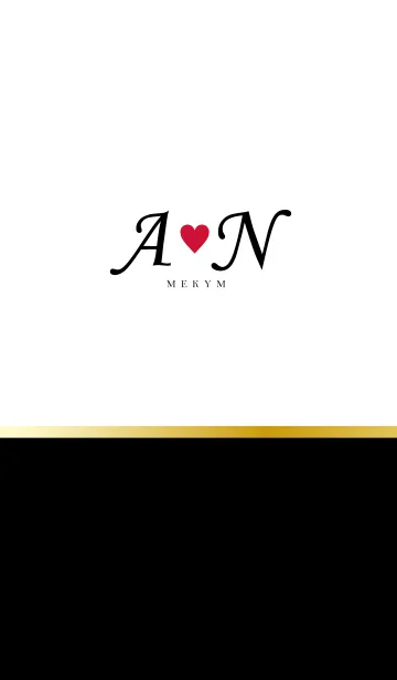 [LINE着せ替え] LOVE INITIAL-A&N イニシャルの画像1