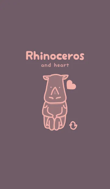 [LINE着せ替え] サイとハート 葡萄鼠の画像1