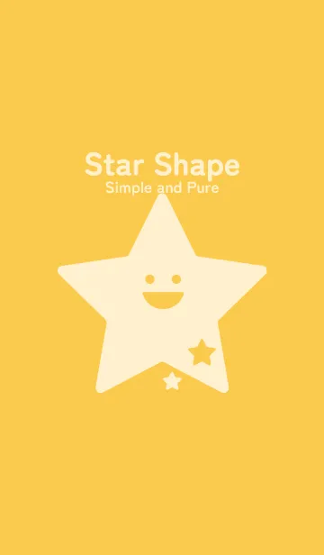 [LINE着せ替え] 星型の着せかえ 支子色の画像1