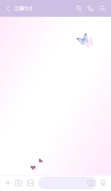 [LINE着せ替え] フラワー♥pinkpurple11_1の画像2