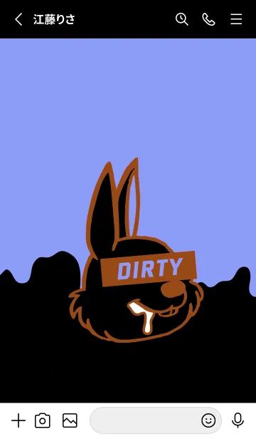 [LINE着せ替え] ダーティ ラビット 166の画像2