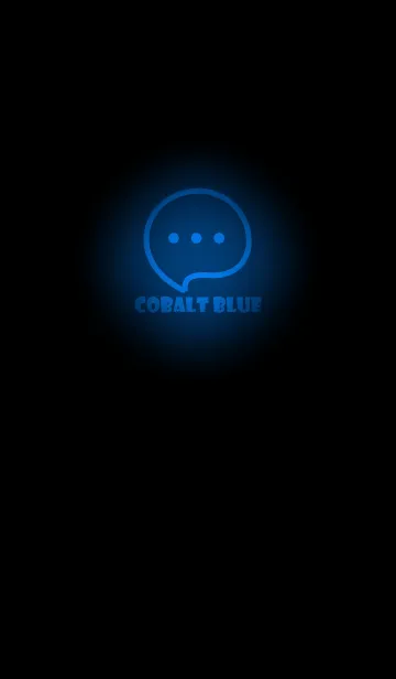 [LINE着せ替え] Cobalt Blue Neon Theme V4 (JP)の画像1