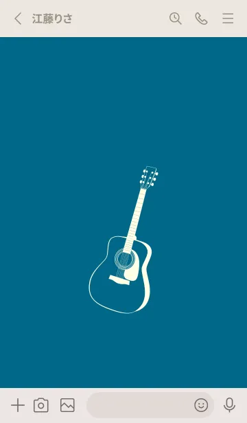 [LINE着せ替え] GUITAR COLOR  マリンブルーの画像2