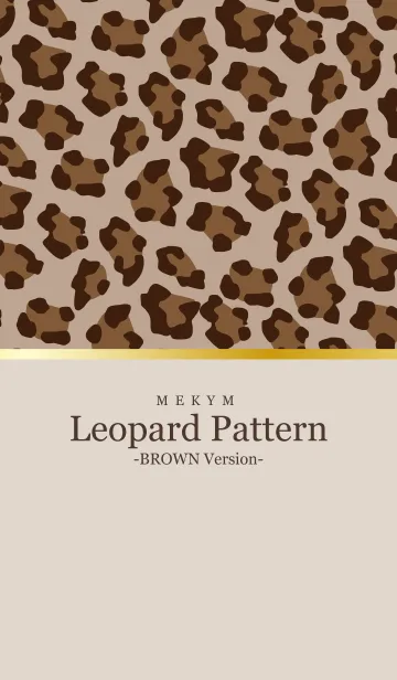 [LINE着せ替え] Leopard Pattern - BROWN 5の画像1