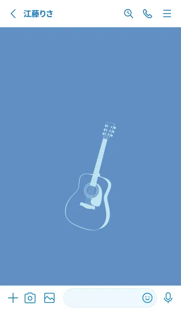 [LINE着せ替え] GUITAR COLOR  ペールパステルブルーの画像2