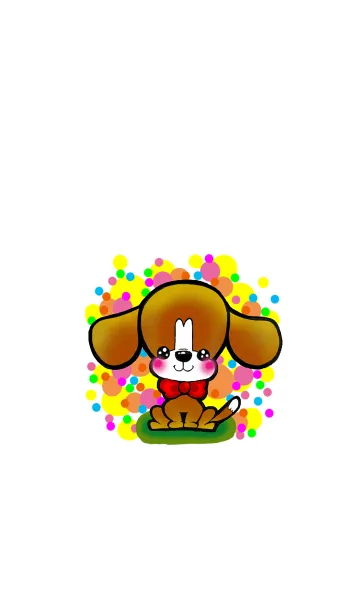 [LINE着せ替え] ビーグル犬 ぽちの画像1