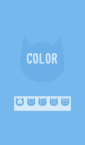 [LINE着せ替え] blue color N21の画像1