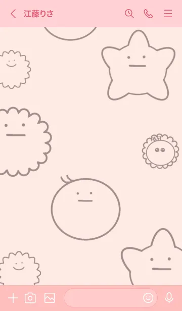 [LINE着せ替え] 血球たちの着せ替え（ピンク2）の画像2