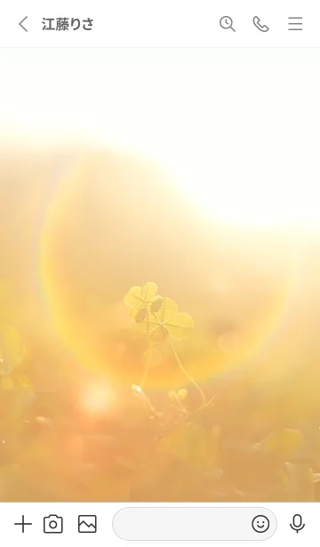 [LINE着せ替え] 四つ葉のクローバー Cuddle #11-3の画像2