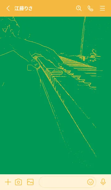 [LINE着せ替え] ピアノ演奏  マラカイトグリーンの画像2