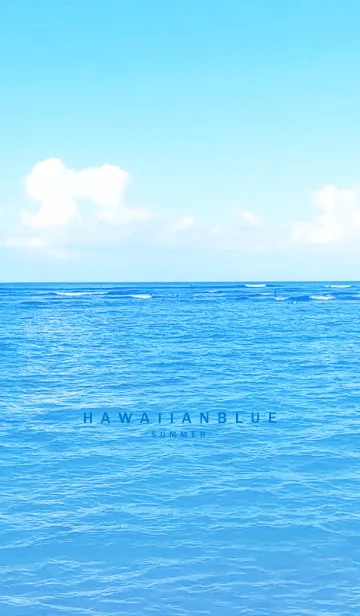 [LINE着せ替え] HAWAIIAN BLUE-SUMMER.MEKYM 15の画像1