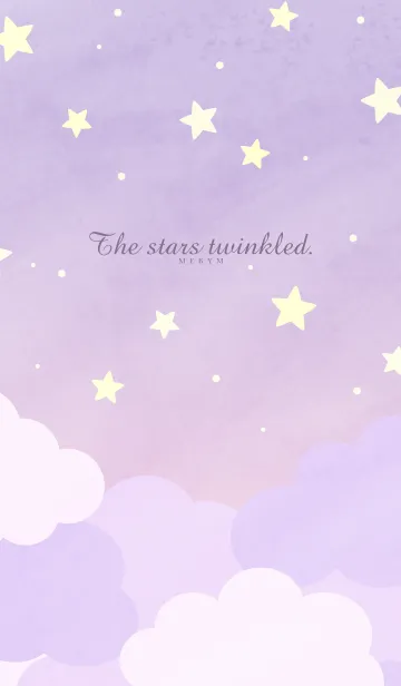 [LINE着せ替え] The stars twinkled-PURPLE 12の画像1