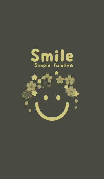 [LINE着せ替え] スマイル＆桜 千歳茶の画像1