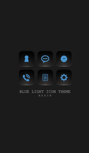 [LINE着せ替え] BLUE LIGHT ICON THEME-SWITCH- 9の画像1